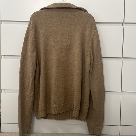 RW&CO Gender-Neutral Mock-Neck Sweater With Half-Zip M - Picture 6 of 8